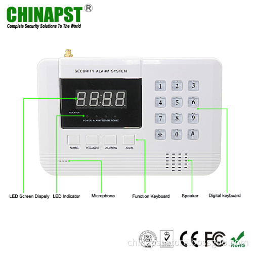 99 Wireless & 2 Wired Zones High Quality Safe House Alarm (PST-PG992E)
